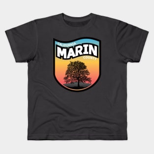 Marin County California Sunset Kids T-Shirt